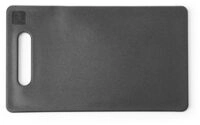 HENDI Schneidbrett Schwarz mit Griff Beidseitig verwendbar 250x150x(H)10mm HDPE black