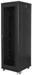 LANBERG Armario Rack de Pared 10 Zoll 12U 280 x 310 cm, Schwarz, Puerta Metalica