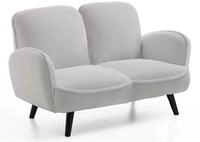 Atlantic Home Collection BEN, 2-Sitzer, Schafwollimit&auml;t, weiss