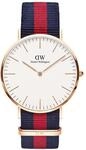 Daniel Wellington Herren-Uhren Analog Quarz One Size, Blau/rot 32002500