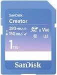 SANDISK Creator SD-UHS-II Speicherkarte 1 TB (F&uuml;r DSLR und Mirrorless-Kameras,