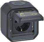 LEGRAND, Plexo New Feuchtraum-AP-EV-Steckdose, Aufladen von Elektrofahrzeugen, IP55 -
