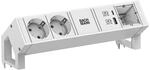 BACHMANN DESK2 White 2xCEE7/3 1xCM 1xUSB A/C 22W 0,2m GST18
