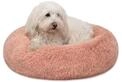 lionto Donutbett f&uuml;r Hunde & Katzen, Rundes Hundebett, &Oslash; 50 cm, Rosa
