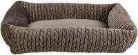 TRIXIE Hundebett Livia eckig, mit Samtbezug &ndash; 80 x 60 cm, braun