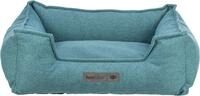 TRIXIE Vital Hundebett Liano 60 x 50 cm in Petrol &ndash; eckiges Kuschelbett mit weichem