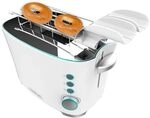 Cecotec Vertikaler Toaster Toast&Taste Double W, 650W, Doppelter Breitschlitz f&uuml;r 2