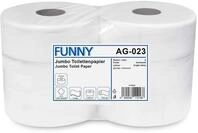 Funny Jumbo - Toilettenpapier 2 lagig hochwei&szlig;, Durchmesser circa 28 cm, 1er...