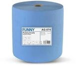 Funny Putzpapierrollen, 3 lagig, blau, circa 36 cm, 1000 Blatt, 1er Pack (1 x 1