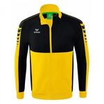 Erima Unisex Kinder Six Wings Worker Jacke (1032235), gelb/schwarz, 128