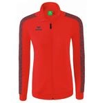 Erima Damen Essential Team Tracktop Jacke (2032214), rot/slate grey, 34