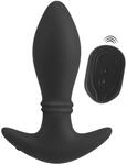 Anos Rc Moving Rings Analplug, Schwarz, 13,5 cm