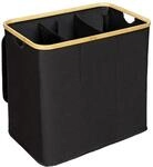 WENKO W&auml;schetruhe Trio Mod. Ecori, 3 F&auml;cher (je 35 Liter), Rahmen aus