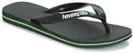 Havaianas Unisex Brasil Logo Zehentrenner, Schwarz, 33/34 EU