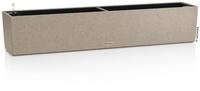 LECHUZA-Pflanzgef&auml;&szlig; BALCONERA Stone 100 sandbeige, Balkonkasten mit