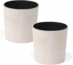 Siena Garden Eco Lens 2er Set 25 cm wei&szlig;