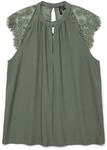 VERO MODA Damen VMMILLA SL LACE Tee GA NOOS T-Shirt, Laurel Wreath, L