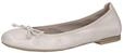 CAPRICE Damen Ballerinas aus Leder mit Schleife, Cremefarben (Pearl Perl Dee), 39 EU