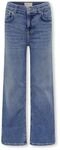 Kids ONLY M&auml;dchen Kogmadison Blush Wide DNM Cro37 Noos Gerade Jeans, Medium Blue