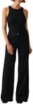 Levi's Damen 318 Shaping Wide Leg Jeans, Soft Black, 29W / 30L