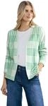 Cecil Damen B253758 Strickjacke Kariert, Celery Green Melange, XL