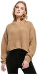 Urban Classics Damen Ladies Wide Oversize Sweater unionbeige, M