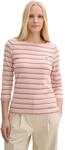 Tom Tailor Damen 1045535 T-Shirt, 37373 - Multicolor Regular Stripe, XL EU