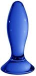 Shots - Chrystalino Follower Borosilikatglas Analplug, blau, 8.5 cm