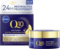 NIVEA Q10 Nachtcreme, straffende Gesichtspflege mit Q10, Bio Argan-&Ouml;l und...