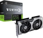 MSI GeForce RTX 5070 12G Ventus 2X OC - 12GB GDDR7 (28Gbps/192-bit), PCIe 5, Boost:
