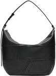 LIEBESKIND BERLIN Leder Schultertasche Edda Calf Optic Hobo Bag Black schwarz