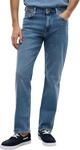 Tommy Hilfiger Herren Jeans Hose Denton Straight Leg mit Stretch, Blau (Light...