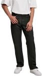 Urban Classics Herren Straight Slit Jeans Black raw, 38