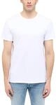 MUSTANG Herren T-Shirt Allen 2er Pack - Regular Fit S- 3XL Weiss Schwarz Stretch,