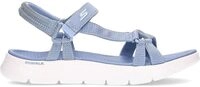 Skechers Damen Go Walk Flex Sublime Schiebe-Sandalen, Blue Textile, 39 EU