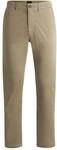 BOSS Herren Chino-Regular-1 Regular-Fit Hose aus elastischem Baumwoll-Satin