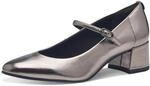 Tamaris Damen Pumps Blockabsatz Vegan; Pewter, EU 39