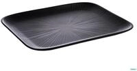 APS 85068 GN 1/2 Tablett "NERO", 32,5 x 26,5 cm, H&ouml;he 2,5 cm, Melamin, schwarz
