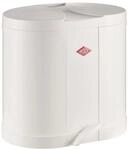 WESCO &Ouml;kosammler 170 in der Farbe wei&szlig;, pulverbeschichtetes Stahlblech, zwei