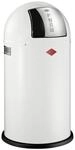 WESCO Pushboy M&uuml;lleimer in der Farbe wei&szlig;, pulverbeschichtetes Stahlblech, 50 Liter
