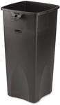 Rubbermaid Commercial Products 23gal Square Untouchable Trash Can - Black