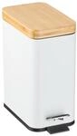 Relaxdays M&uuml;lleimer Bad, 5 Liter, entnehmbarer Inneneimer, Kosmetikeimer, Metall,