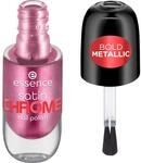 essence satin CHROME nail polish, Nr. 03, Rot, abdeckend, Expressergebnis,