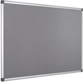 Bi-Office Filztafel Maya, Mit Aluminiumrahmen, Graue Filzoberfl&auml;che, Zum Gebrauch