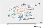 Nobo Glas Magnet-Whiteboard mit herausnehmbarem Stiftehalter, 677 x 381 mm,