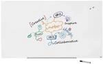 Nobo Glas Magnet-Whiteboard mit herausnehmbarem Stiftehalter, 1900 x 1000 mm,