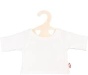 Heless 2956 - T-Shirt f&uuml;r Puppen in Wei&szlig;, Gr&ouml;&szlig;e 35 - 45 cm