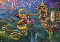 Schmidt 58034 Thomas Kinkade Disney Rapunzel Puzzle, 1000 Teile