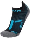 UYN Herren Run 2in Socken, Black/Turquoise, 39 EU