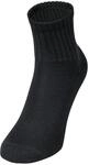 JAKO Unisex Sportsocken kurz 3er-Pack, Schwarz, 35-38